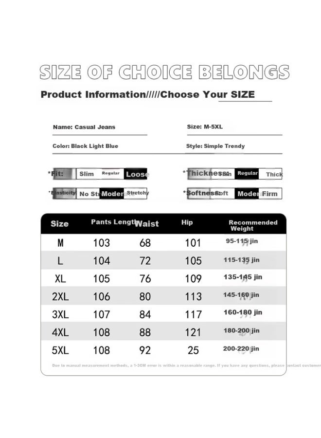 Clor High Street Men's Denim Jeans Spring Summer Tencel Straight Leg Loose Wide Leg Casual Pants Nz12 Black Gray M - Image 2