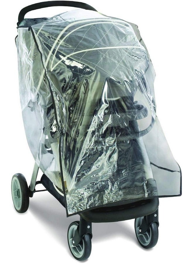 GRACO - Graco Universal Infant Travel System Rain Cover, Baby Car Seat Stroller Weather Shield, Waterproof Plastic Carseat Canopy, Winter Snow Dust Umbrella - Image 1