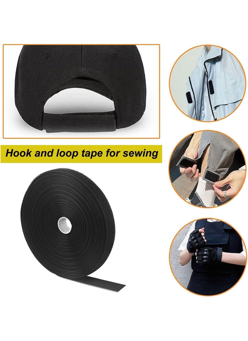 FASTIVEN Fastiven Hook and Loop Straps with 25 Buckles Free Cut Length Black Reusable Fastening Cable Ties Reusable Nylon Securing Cord Ties for Organizer Wire Management Cable Tidy 15Meter75Buckle  - Image 5