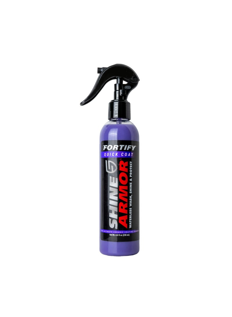 شاين أرمور طلاء فورتفاي كويك من شاين ارمور - طلاء سيراميك - بخاخ تلميع بالشمع للسيارة - غسيل شمعي بدون ماء للسيارة - طبقة علوية مضادة للماء وطلاء بوليمر وملمع لحماية واغلاق التفاصيل - Image 1
