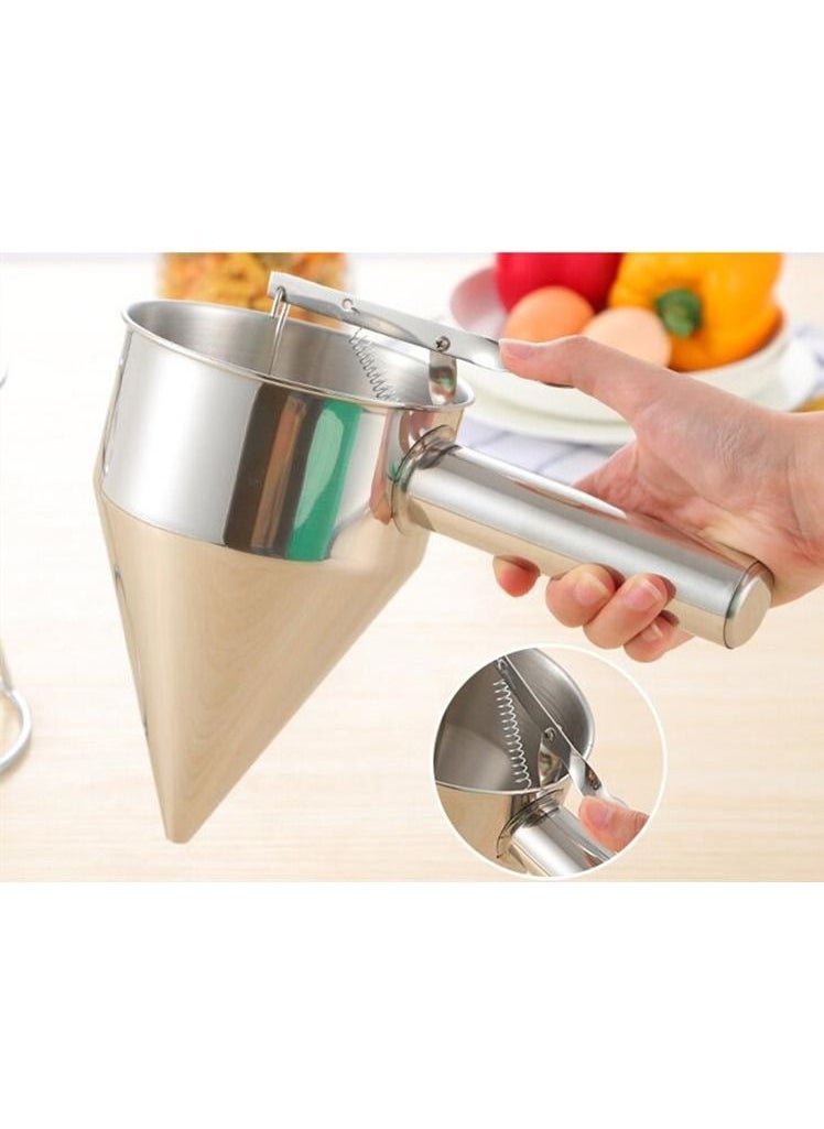 DubaiGallery - Pancake Dough Dispenser Stainless Steel Batter Dispenser Pastry Tools Baking Waffle Cake Gadgets Kitchen Accessories - Image 1