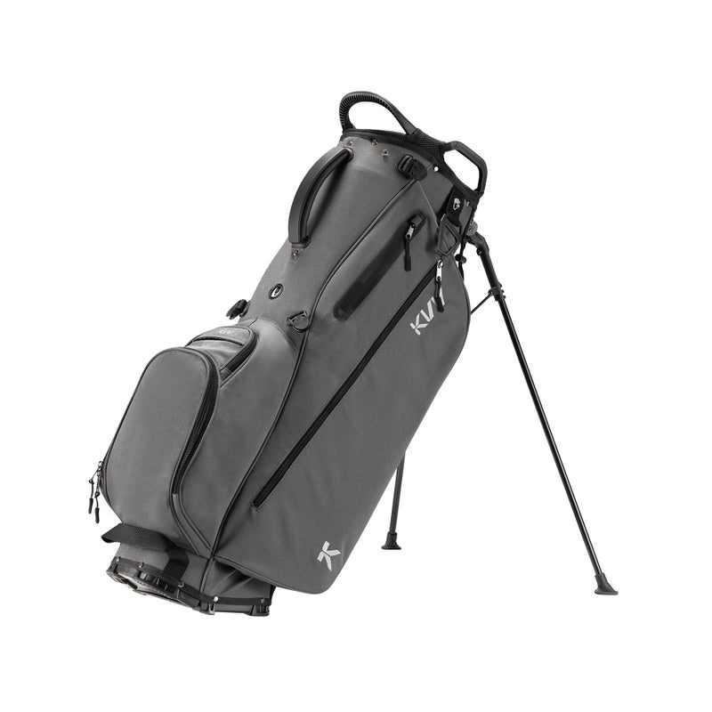 KVV Lightweight Golf Stand Bag with 7 Way Full-Length Dividers, 5 Zippered Pockets, Automatically Adjustable Dual Strapsï¼ŒElegant Designï¼ˆCharcoalï¼‰ - Image 1