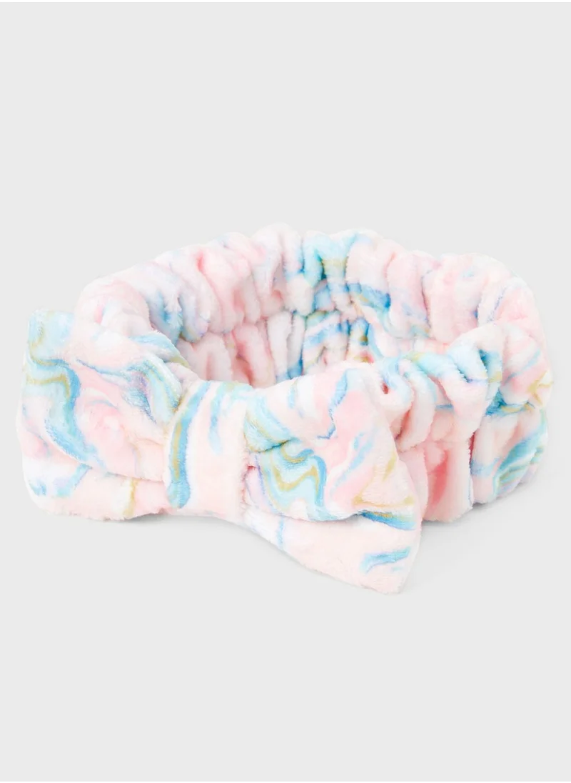 Claires Multi Bow Marble Headwraps