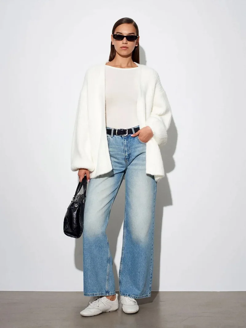 ديلفين DILVIN Women’s Ribbed Boat Neck Long-Sleeve Blouse