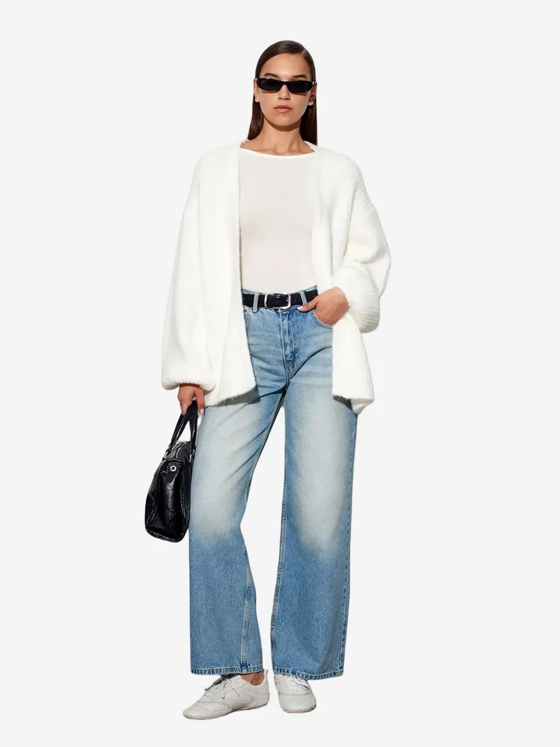 ديلفين DILVIN Women’s Ribbed Boat Neck Long-Sleeve Blouse