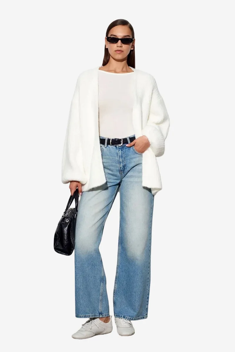 ديلفين DILVIN Women’s Ribbed Boat Neck Long-Sleeve Blouse