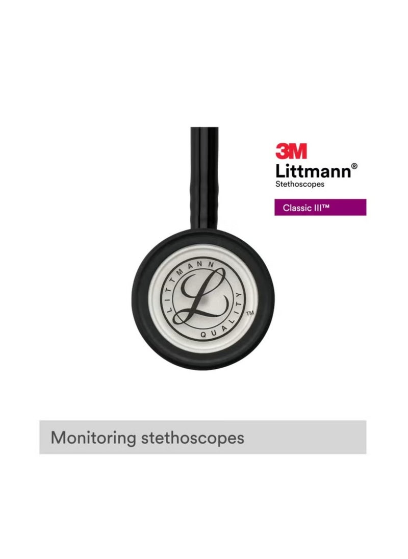 Littmann 3M Littmann 5620 Classic III Monitoring Stethoscope, 27 inch Size, Black  - Image 5