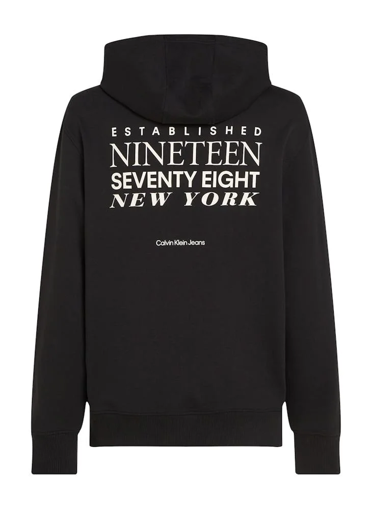 Calvin Klein Jeans Graphic Print Drawsrting Hoodie