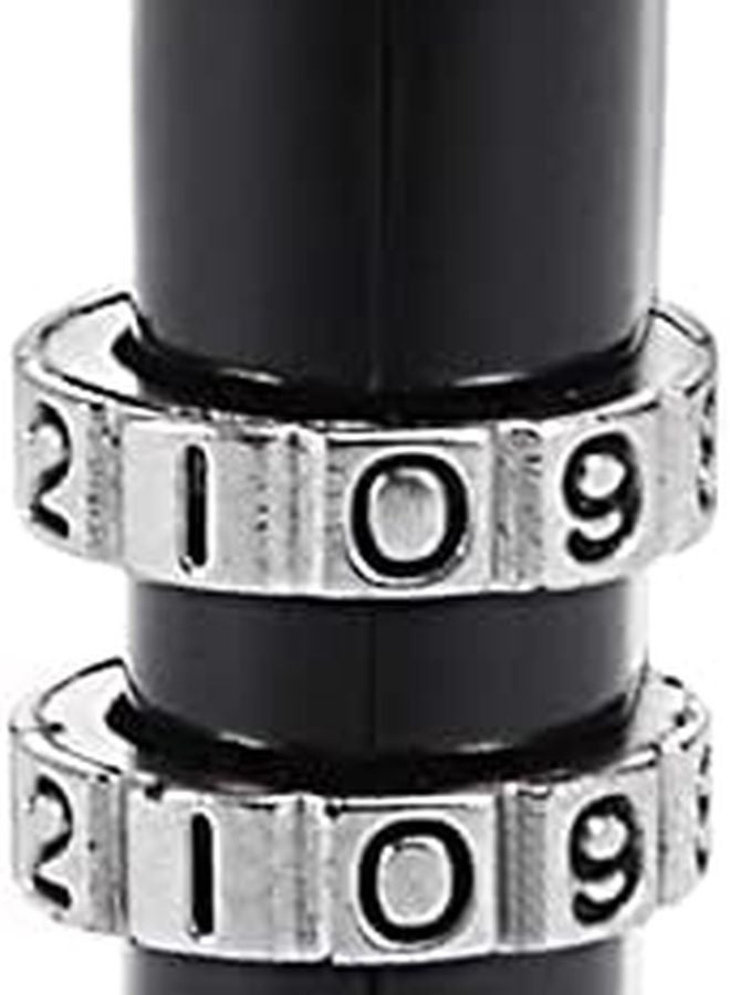 قفل أمتعة بمجموعة مكونة من 3 أرقام، أسود، قطر القيد 4 مم - Image 5