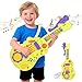 M SANMERSEN 3in1 Toddler Guitar Toys for Kids with Piano Drum Electric Musical Toy with Strap Light Up 3 4 5 Year Old Boys Girls Gifts - Image 2