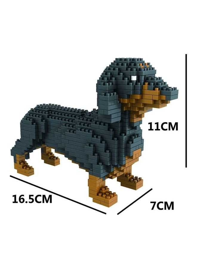 NIBEMINENT ARK0724 898-Piece Dog Model Bricks Puzzle Set 14+ Years - Image 4