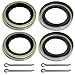 GREPSPUD 4pcs Trailer Axle Hub Wheel Grease Seals 1719ID x 2565OD with 4pcs Cotter Pins for Dexter 01001900 1019 Transcom 171255TB National 473336 3500 lbs 84 Spindle EZ Lube Axles - Image 2