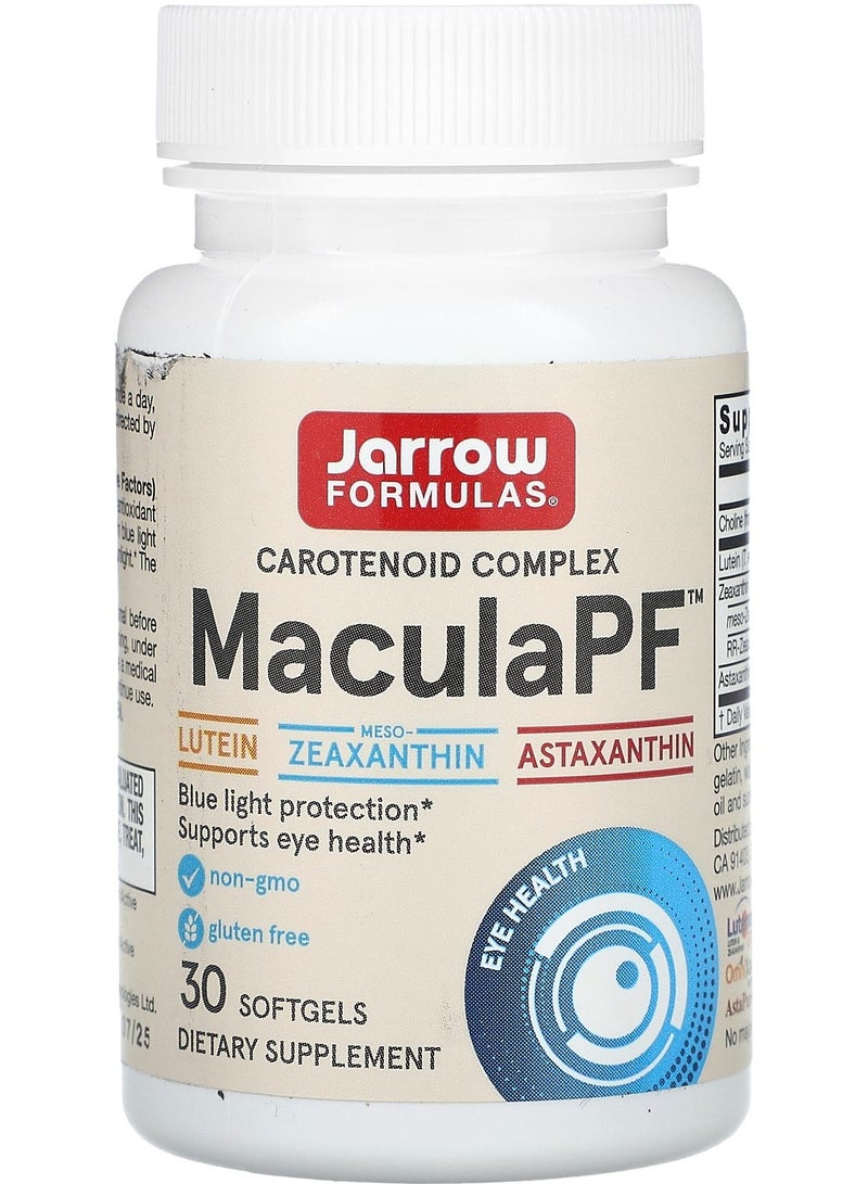 jarrow formulas MaculaPF, Carotenoid Complex, 30 Softgels