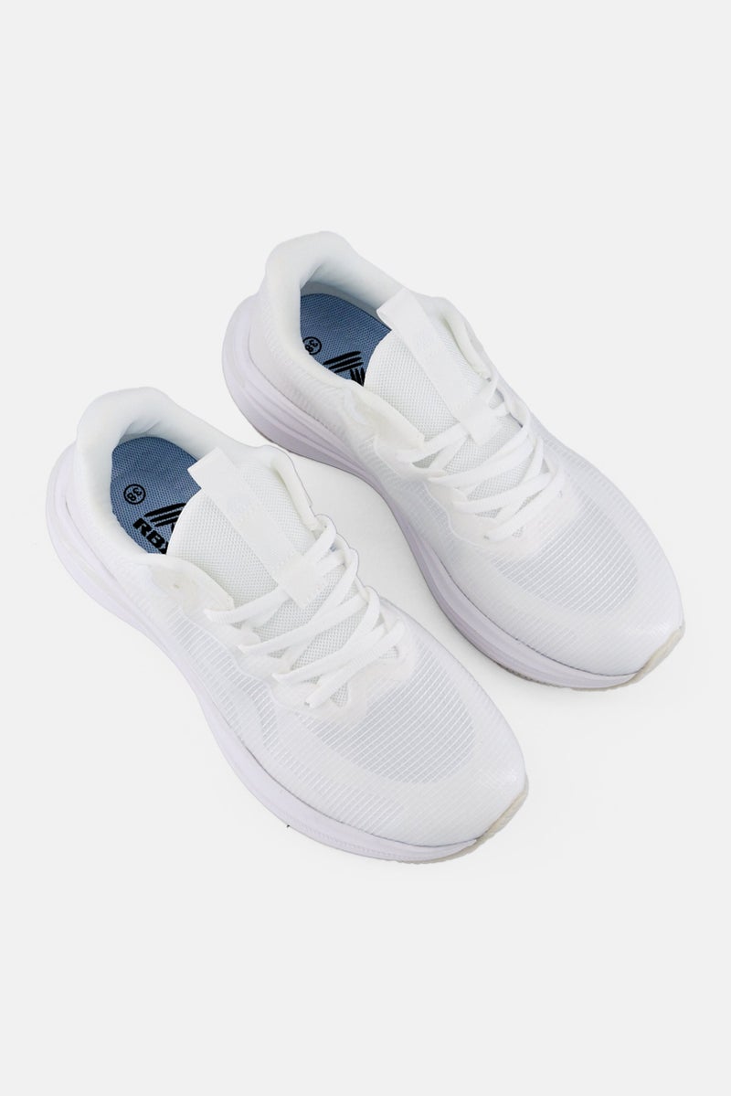 RBX Women Lace Up Training Shoes, White - Image 4