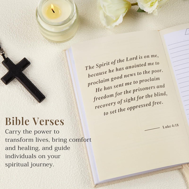 JUBTIC Prayer Journal for Woman, Bible Journal with Verse, 60 Weeks Scripture, Faith & Devotional Journal, Christian Planner, Bible Study Notebooks for Note Taking, Religious Christian Gifts for Women - Image 3