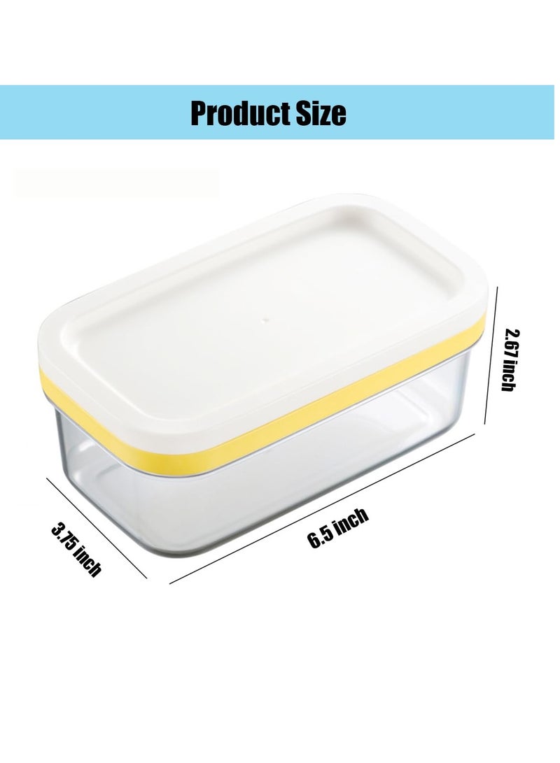 Excefore Butter Box, with Transparent Lid Refrigerated Butter Slicer Cutter Stainless Steel, Butter Cutter Slicer and Dish, Replaceable Kitchen Cooking Baking Tool, for Kitchen (White)  - Image 4