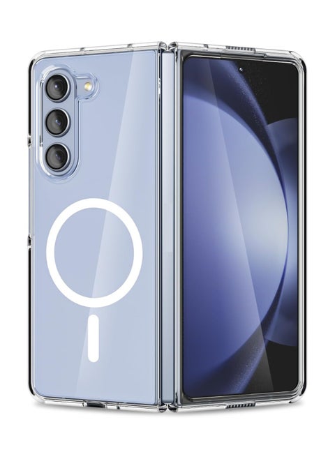Clear magsafe for Samsung Galaxy Z Fold 6 MagSafe Clear Case, Transparent Shockproof Protection, Yellowing Resistant, Magnetic (Z Fold 6)