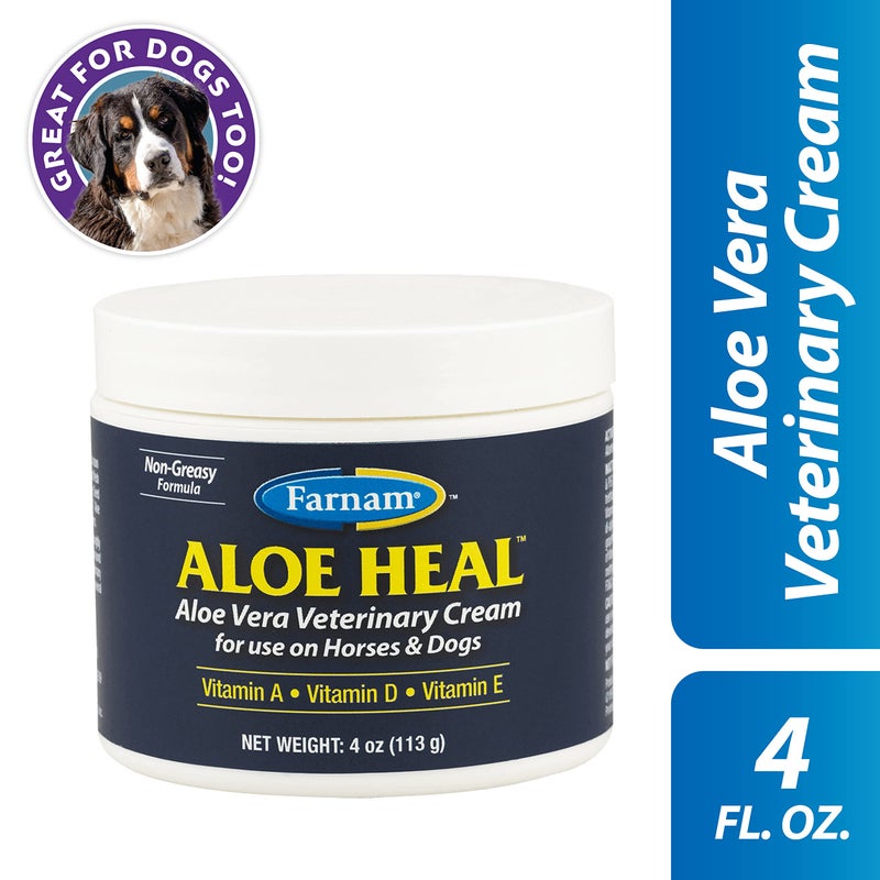 Farnam Aloe Heal Aloe Vera Veterinary Cream for use on Horses and Dogs 4 Ounces - Image 2