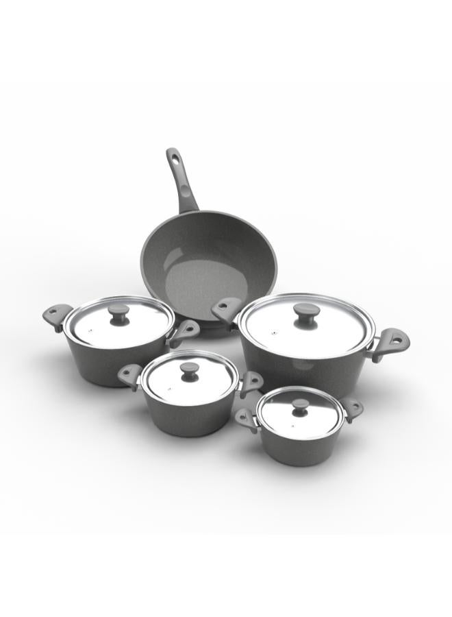 توب شيف مجموعة من 9 قطع أواني طهي من الجرانيت - Image 2