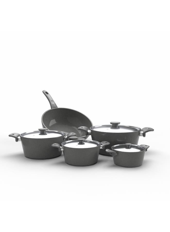 توب شيف مجموعة من 9 قطع أواني طهي من الجرانيت - Image 1