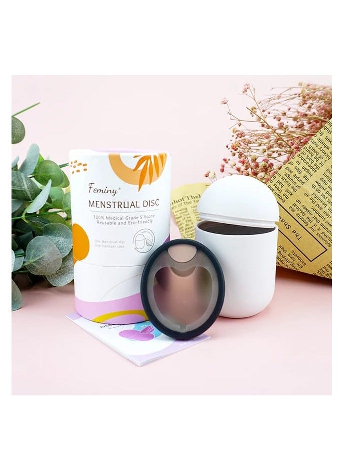 Feminy - Feminy Menstrual Cup With Silicone Sterilizer Cup Or Cup Holder - Image 1