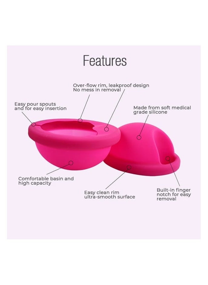 Feminy - Feminy Menstrual Cup With Silicone Sterilizer Cup Or Cup Holder - Image 1