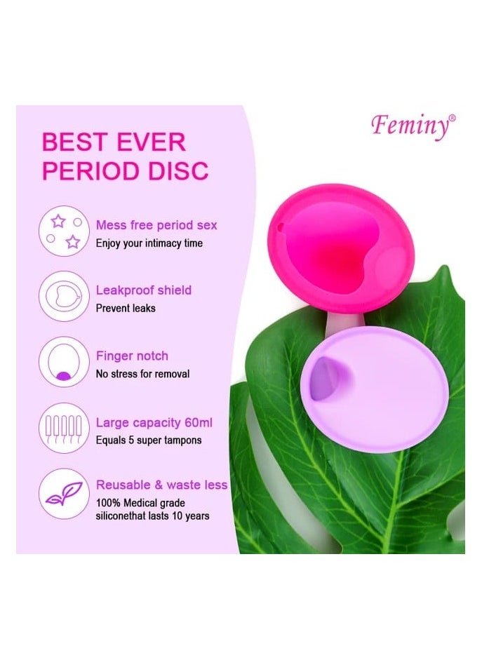 Feminy - Feminy Menstrual Cup With Silicone Sterilizer Cup Or Cup Holder - Image 1