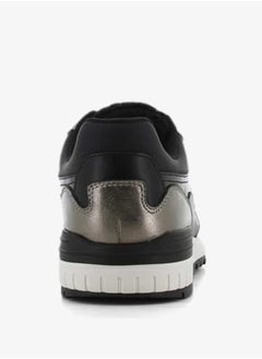 SJ Women's Panelled Lace-Up Low Ankle Sneakers  - Image 3