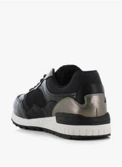 SJ Women's Panelled Lace-Up Low Ankle Sneakers  - Image 4