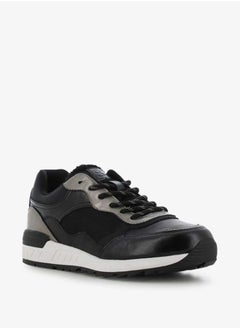 SJ Women's Panelled Lace-Up Low Ankle Sneakers  - Image 1