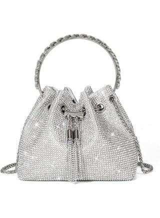 Bling Crystal Rhinestone Purse for Women Sparkly Clutch Handbag Crossbody Bag for Evening Wedding Party Prom