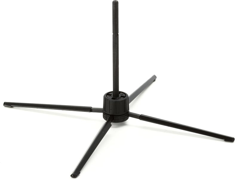 K&M - Konig & Meyer 15262.000.55 - Soprano Recorder and Piccolo 4-Leg Stand - Professional Grade for all Musicians - Extremely Lightweight & Compact - Stable Secure Base - German Made - Black