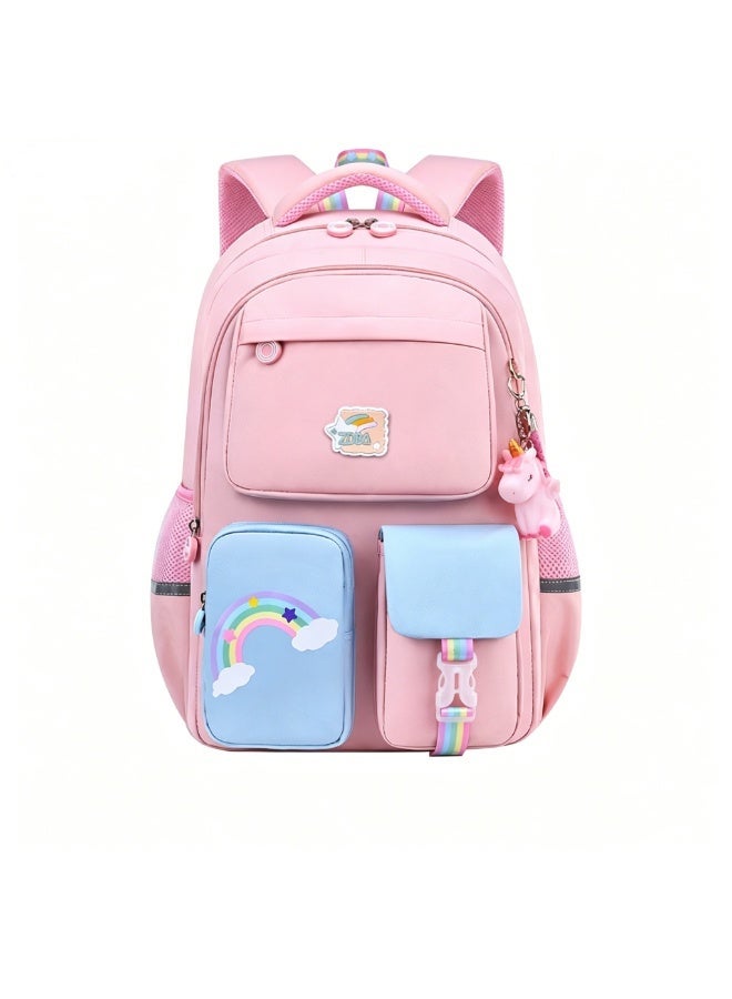 73Hours Pink children's unicorn large capacity cute backpack - Image 1