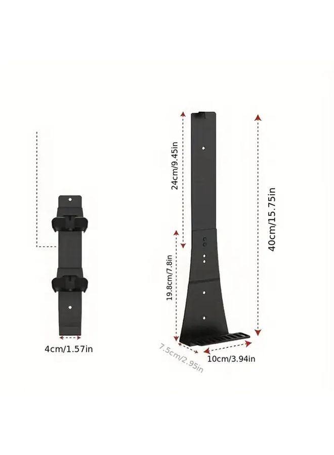 حقيبة قوس حائط أسود لتخزين سماعات رأس وحدة التحكم بلاي ستيشن 5 برو سليم - Image 4