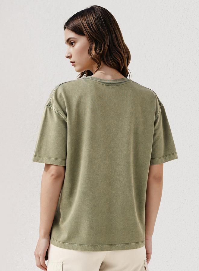 كابا تيشيرت كابا بتفاصيل مضلعة - Image 3