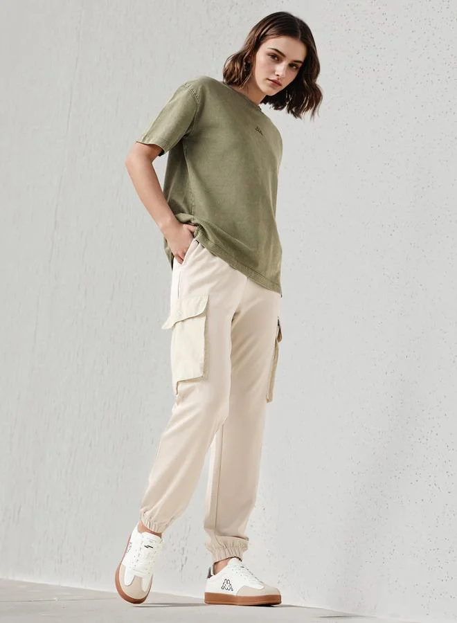 كابا تيشيرت كابا بتفاصيل مضلعة