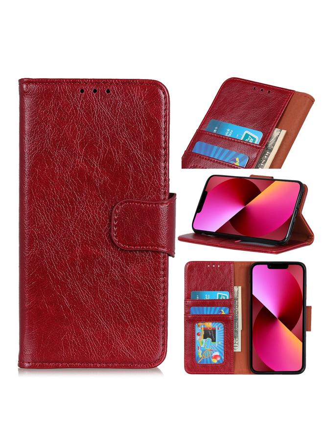 S-TOP Case For iPhone 13 Nappa Texture Horizontal Flip Leather Case with Holder & Card Slots & Wallet - Image 1