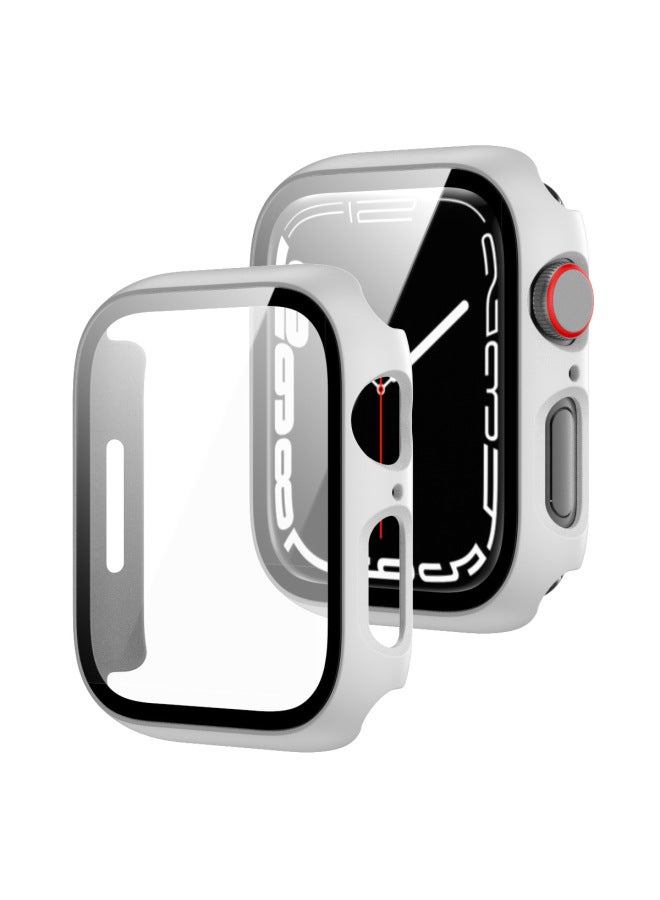 Neutral For Apple Watch10 Full Series Apple Watch Case Pc Frosted Oil Spray Tempered Film All-in-one Case - Image 1