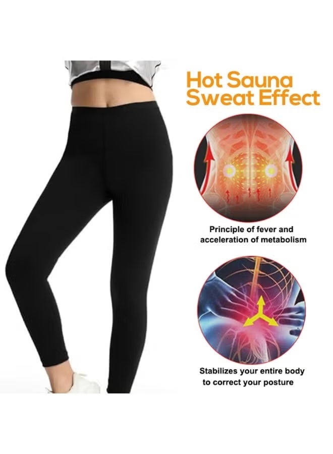 YS Sauna Suit Set for Women Long Sleeve Top and Pants Sweat Enhancing Workout Outfit for Weight Loss Burn More Sweat for Daily Exercise and Outdoor Use - Image 5