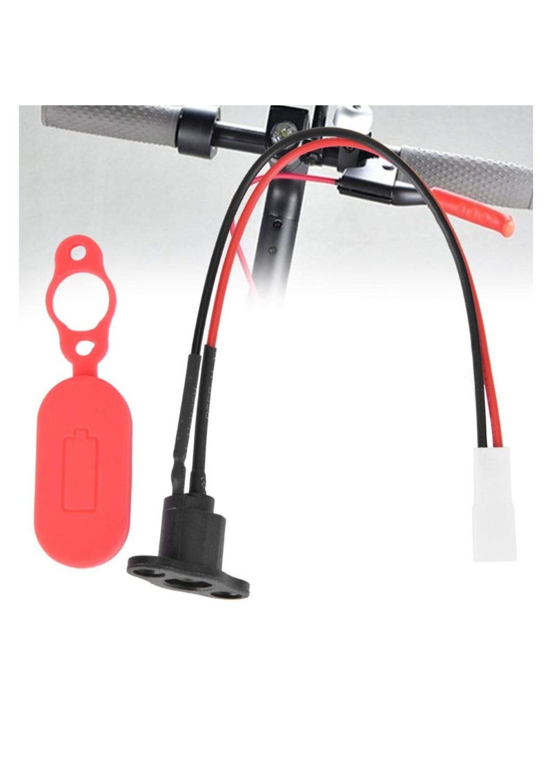 Excefore Scooter Charging Port, A sixx Silicone Charging Port for M365, Charging Port Socket for M365 Battery Charger Connector Socket, with Waterproof Cover, for M365 Electric Scooter Accessory  - Image 5