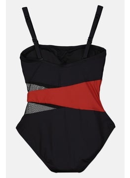 Contours by Coco Reef Women Two Tone One Piece Swimsuit, Black  - Image 2