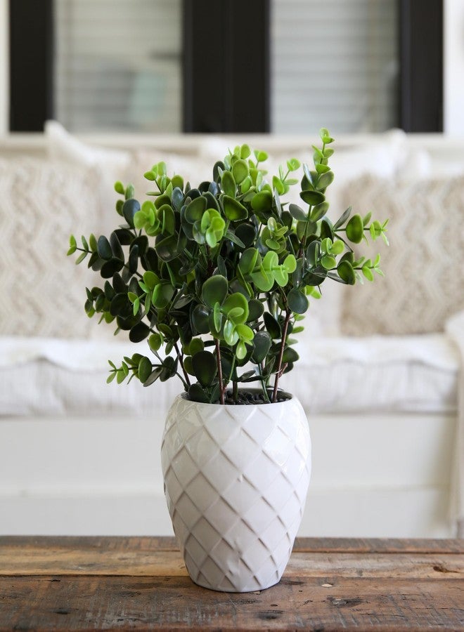 Nearly Natural 11in. Artificial Boxwood Plant with Decorative Planter - Image 3
