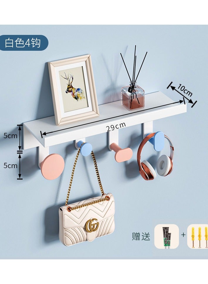 Entrance Hook Wall Mounted No Drilling Key Coat And Hat Hanging Clothes Hook Entrance Creative Entrance Storage Rack 
