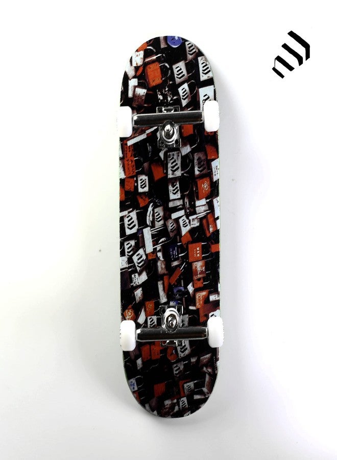 NOAHWOOD Wooden Fingerboard Complete (Noah Team 9.5S Short Nose Short Tail) Hand Mould Made(+34mm Prince Silvery Trucks)(+NW Handmade PRO Logo Wheels ii)(Wishing Locks) - Image 3