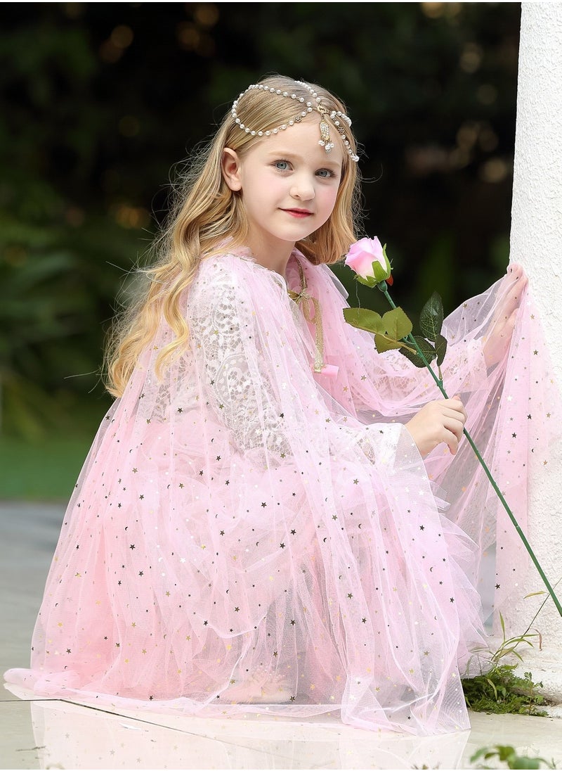 Princess Dress Set with 8 PCS Accessories, Princess Costume with Removable Cape, Elegant Princess Dress Up Costume for Girls, Great for Fancy Dress Parties, Birthdays, Prom Outfits and Cosplay Activities, Girls Princess Cloak with Crown, Wand for Little Girls Dress up - pzsku/Z074E70D600F1174E6590Z/45/_/1698928337/a3dffcef-4048-4c3c-b2cf-38e2189d95b7