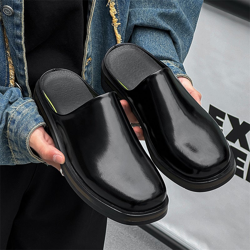Baotou Half Slippers Retro Summer Outer Wear Boken Lazy Half Slippers 74643 Color Changing Multi-Color-J - Image 1
