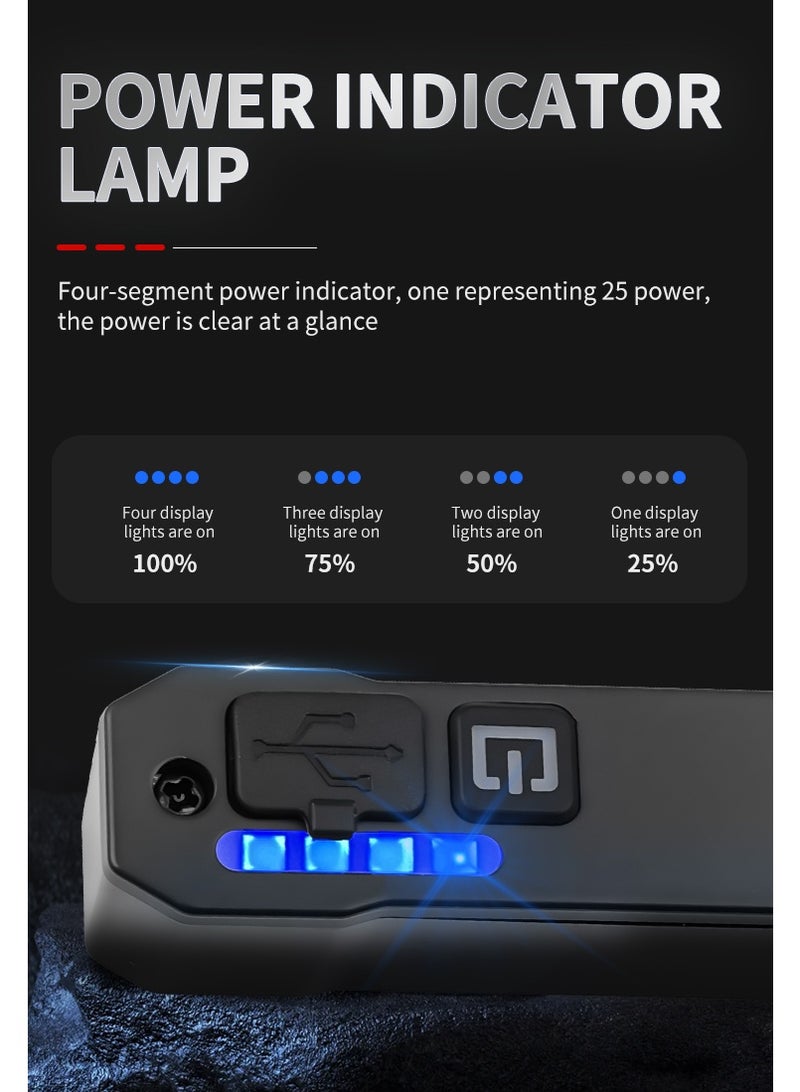 زونيكس مصباح خلفي ذكي للكسر مع حساس فرامل، ضوء تحذيري تلقائي عند الكبح، 9 أوضاع RGB، شحن سريع USB-C، مقاوم للماء IPX4، مؤشر رقمي للبطارية لركوب الدراجات على الطرق، الجبال وركوب الدراجات ليلاً - Image 5