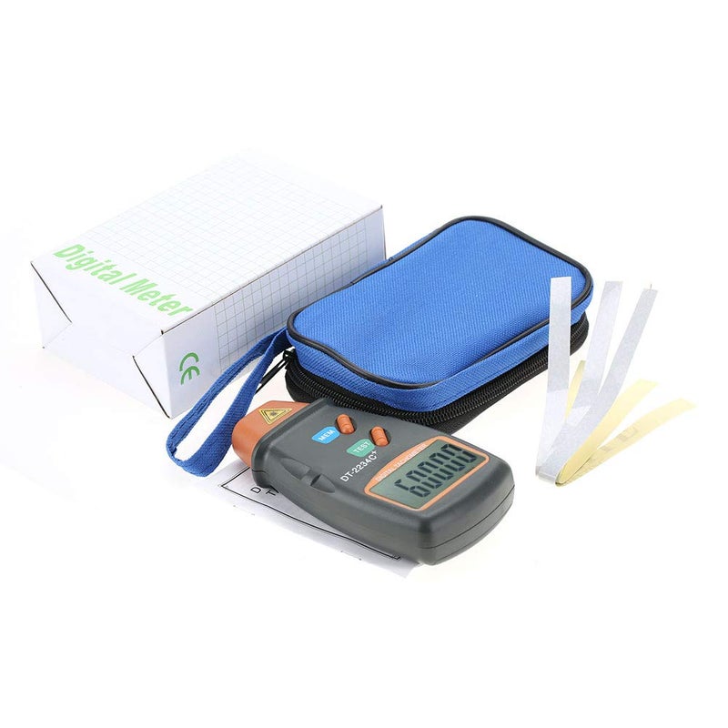 Ovenot Tachometer RPM Tester,Photo Laser Tachometer Handheld LCD Tester Speed Gun Mph,Digital Tachometer, Small Engine DT-2234C+ Non-Contact LCD Photo Mini RPM Tester Meter - Image 5