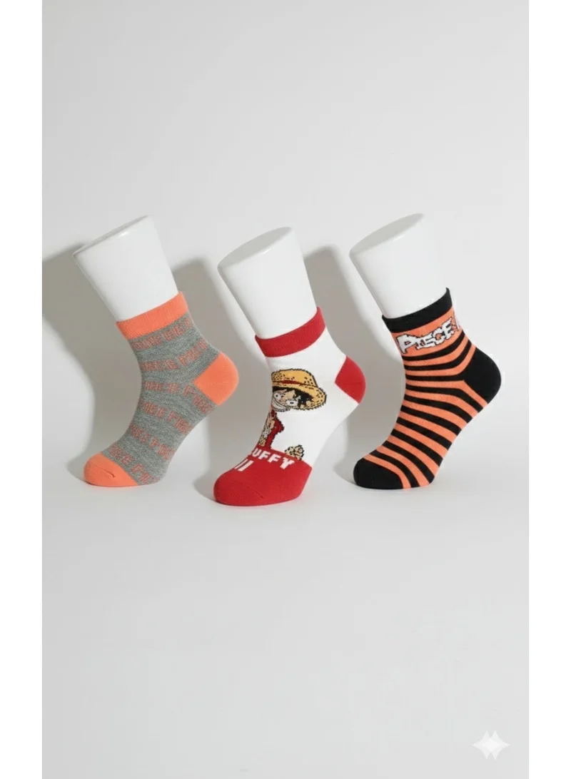 One Piece 3 PAIRS | ONE PIECE ANKLET SOCKS 78% COTTON| 18% POLYESTER | 4% ELASTANE