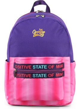 Cambridge Polo Club Positive State Girls' Primary School Bag with Front Pocket  - Image 1